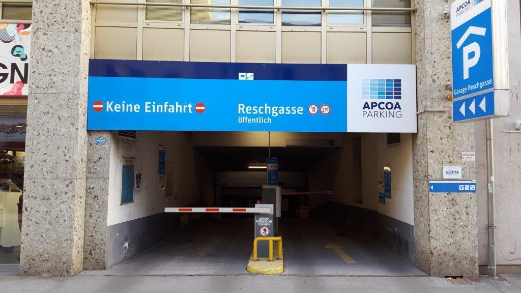 Parken in Tiefgarage Reschgasse - Wien | APCOA - APCOA Parking